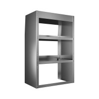 Alu Regalsystem 70x110x32/42cm (BxHxT)