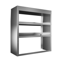 Alu Regalsystem 100x110x32/42cm (BxHxT)