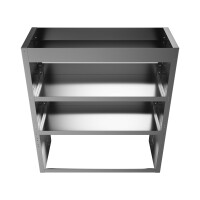 Alu Regalsystem 100x110x32/42cm (BxHxT)