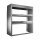 Alu Regalsystem 100x110x32/42cm (BxHxT)