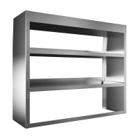Alu Regalsystem 130x110x32/42cm (BxHxT)