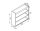 Alu Regalsystem 130x110x32/42cm (BxHxT)