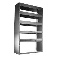 Alu Regalsystem 100x167x32/42cm (BxHxT)