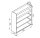 Alu Regalsystem 130x140x32/42cm (BxHxT)