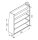 Alu Regalsystem 130x140x32/42cm (BxHxT)
